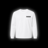 Inoda Fractured Logo Long Sleeve Shirt - White
